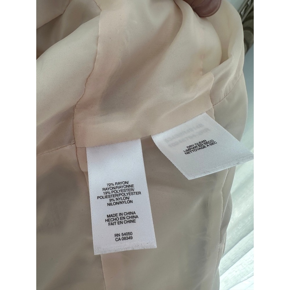 NWT Jones New York Sheath Dress Jacket Set Cream Floral Mother of Bride Size 4 - Picture 8 of 8